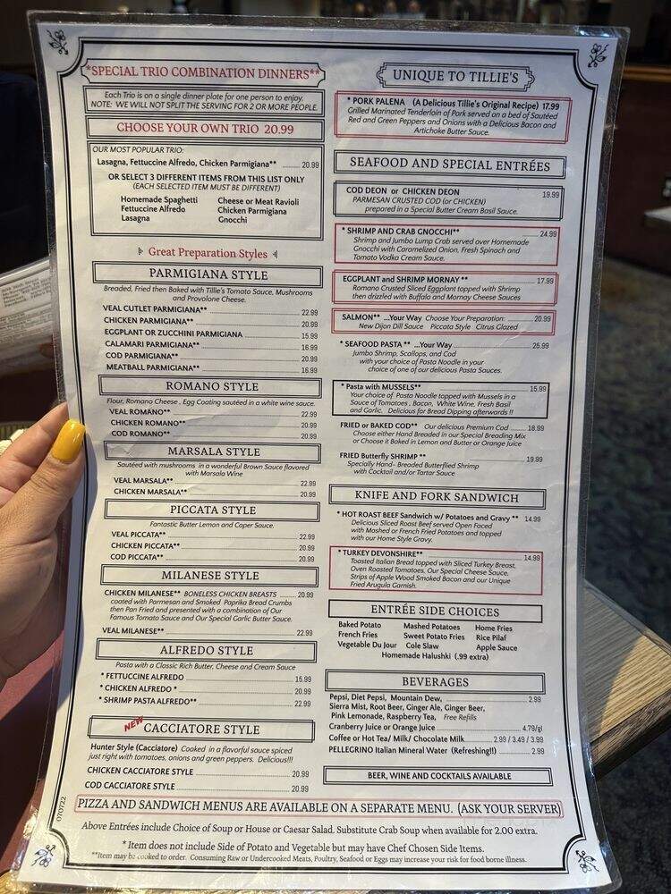 Pazzo Italian Restaurant - McKeesport, PA menu_pic