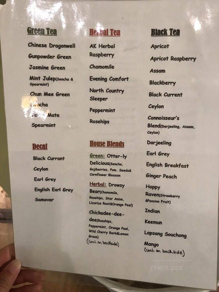 Kobuk Coffee - Anchorage, AK menu_pic