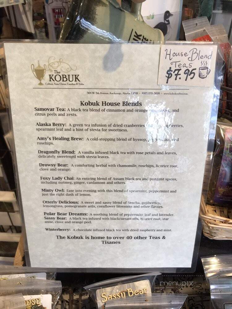 Kobuk Coffee - Anchorage, AK menu_pic