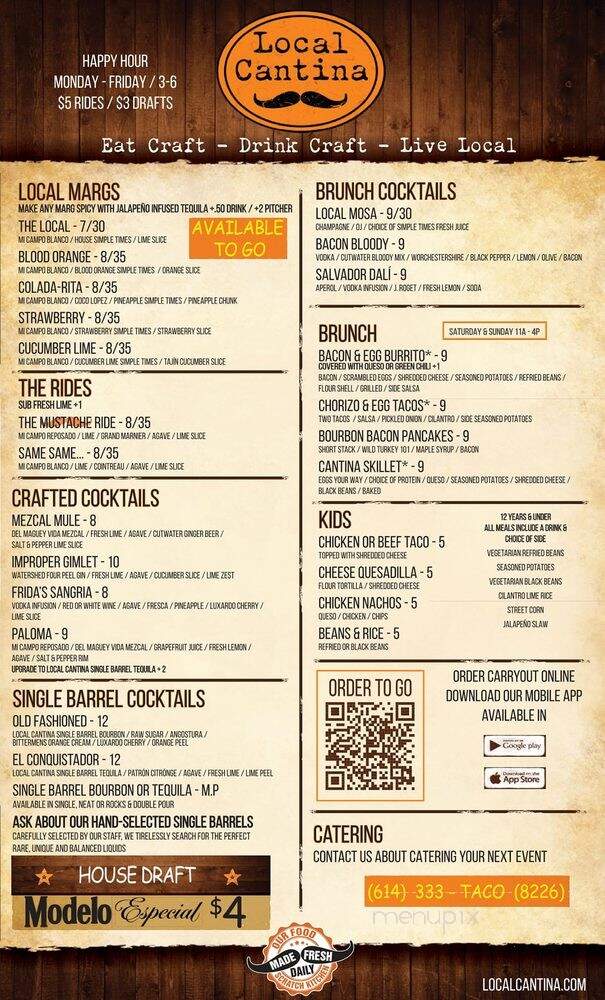 El Vaquero - Gahanna, OH menu_pic