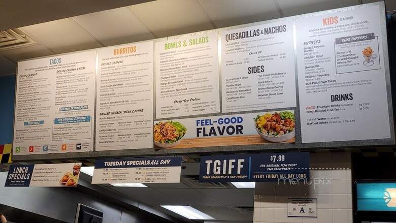 Rubio's Baja Grill - Henderson, NV menu_pic
