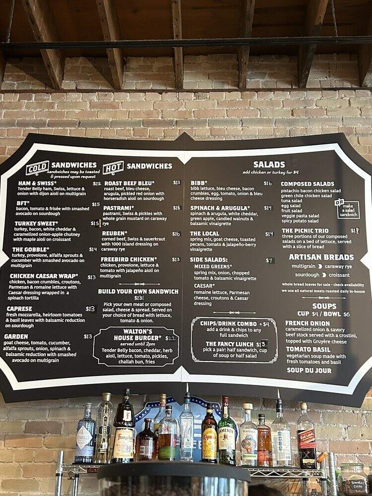 Walton's Fancy and Staple - Austin, TX menu_pic