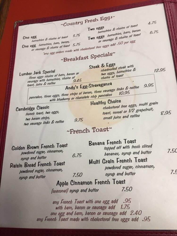 Andy's Diner - Cambridge, MA