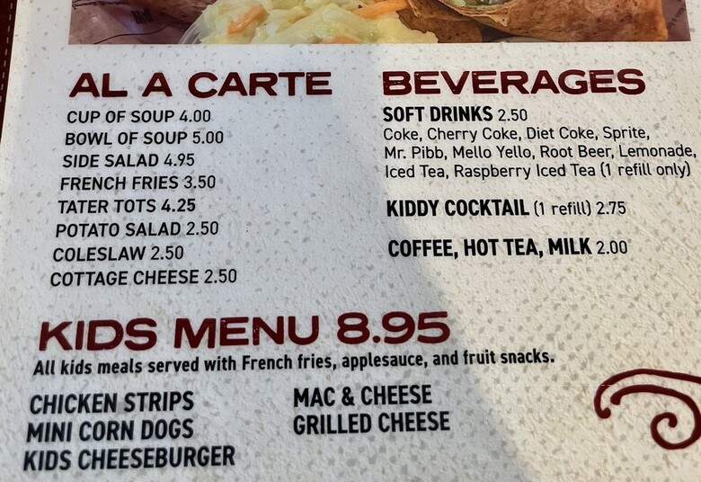 B & J Bar - Austin, MN menu_pic