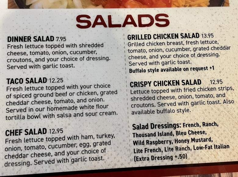 B & J Bar - Austin, MN menu_pic