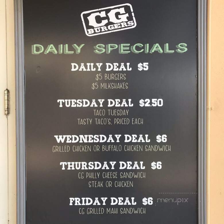 CG Burgers - Jupiter, FL menu_pic