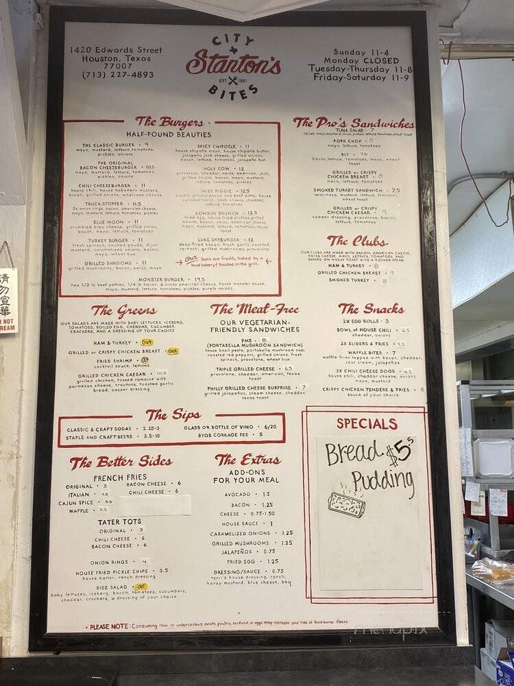 Stanton's Super Market - Houston, TX menu_pic