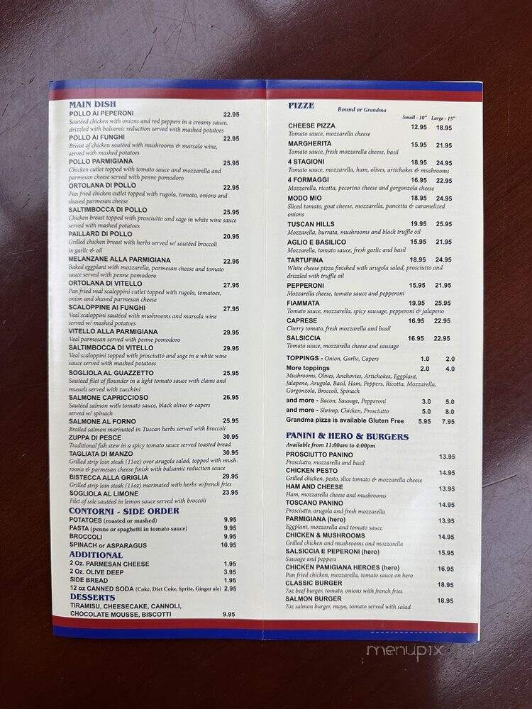 Tuscan Hills - Flushing, NY menu_pic