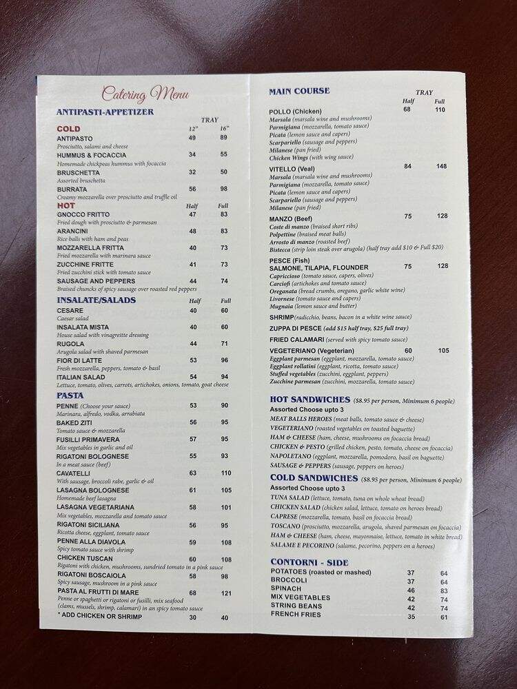 Tuscan Hills - Flushing, NY menu_pic