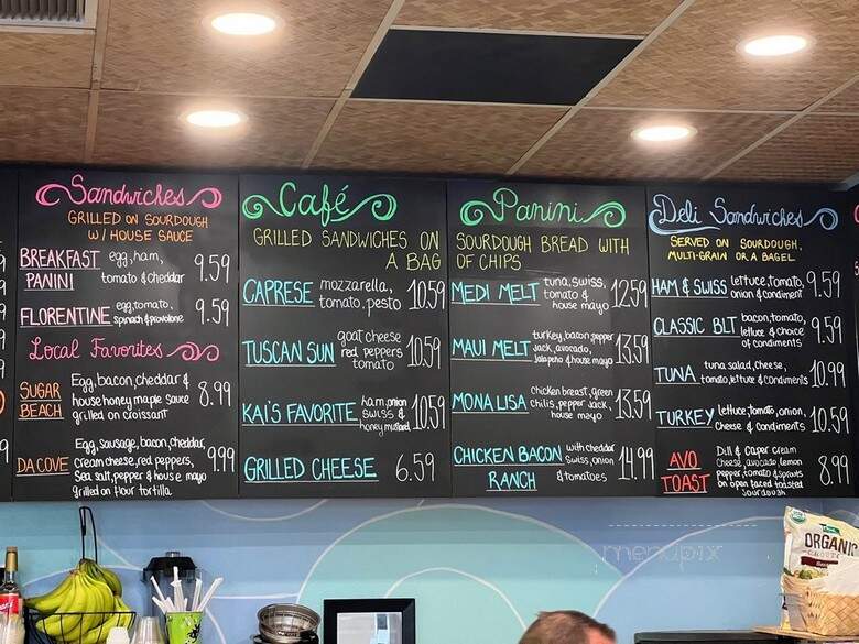 Cafe @ La Plage - Kihei, HI menu_pic