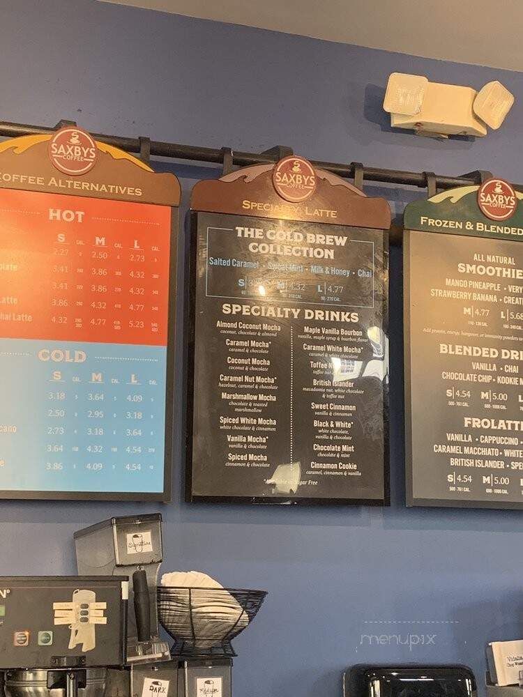 Saxbys Coffee - Washington, DC menu_pic