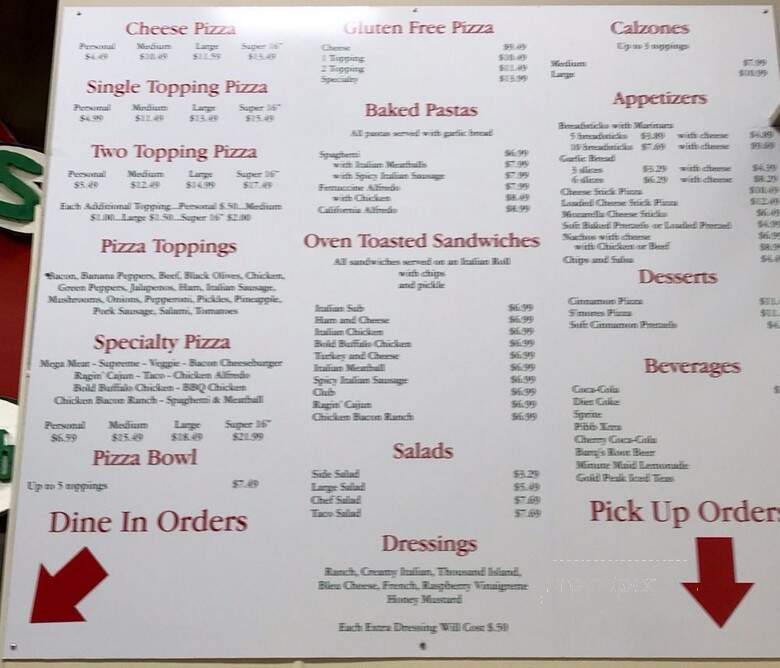 Geneo's Pizza & Pub - Saint Joseph, MO menu_pic