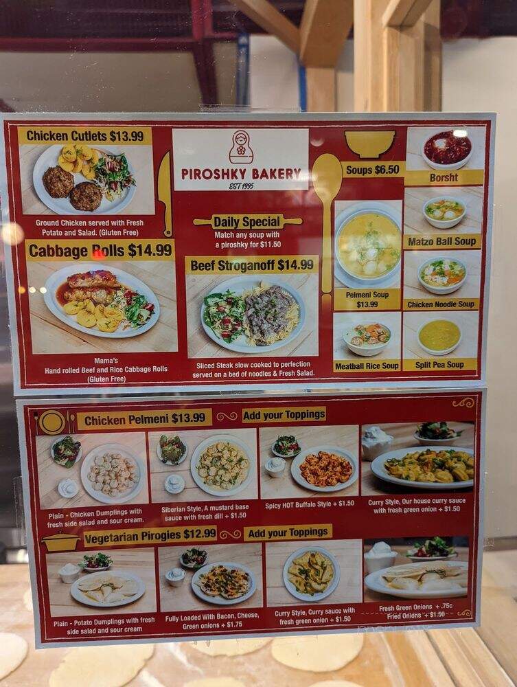 Piroshky Piroshky - Bellevue, WA menu_pic