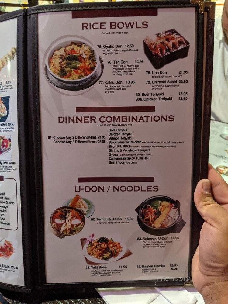 Wow Yanagi - Pismo Beach, CA menu_pic