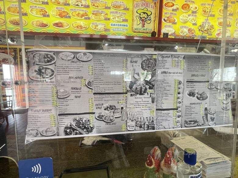 Casa Sanchez - Long Beach, CA menu_pic