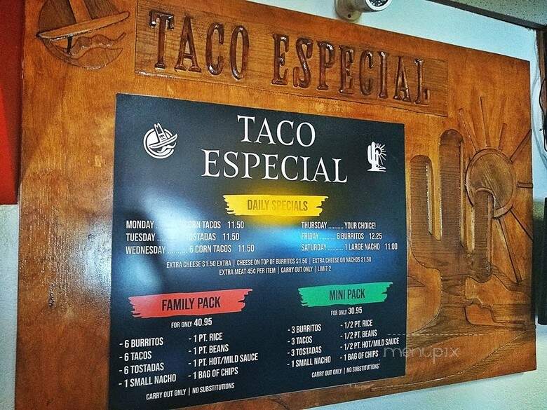 Taqueria Elpaja - Ecorse, MI menu_pic