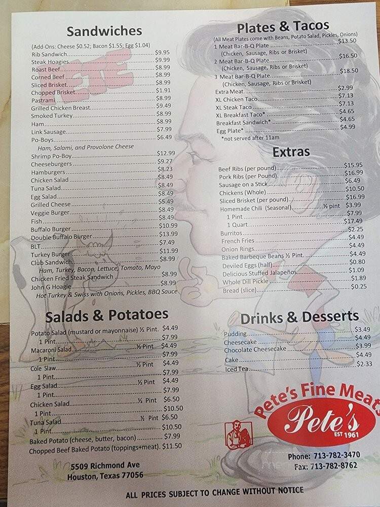 Pete's Fine Meats & Deli - Houston, TX