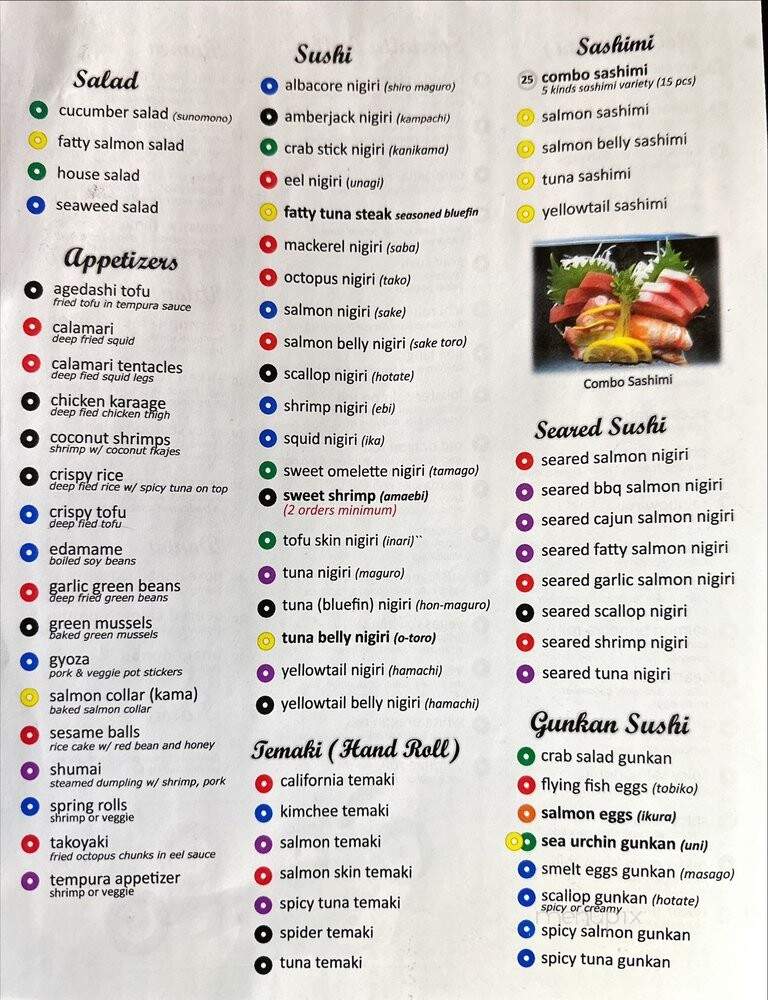 SushiMe - Bellevue, WA menu_pic