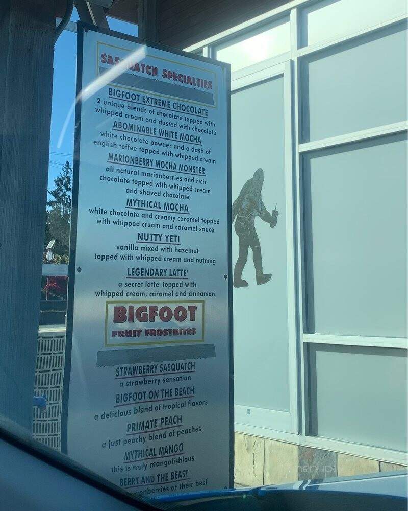Bigfoot Java - Edmonds, WA menu_pic