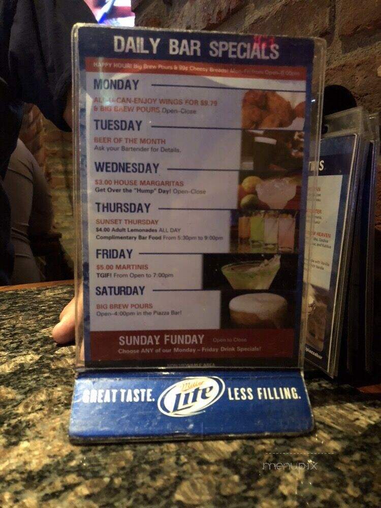 Piazza Bar - Thibodaux, LA menu_pic