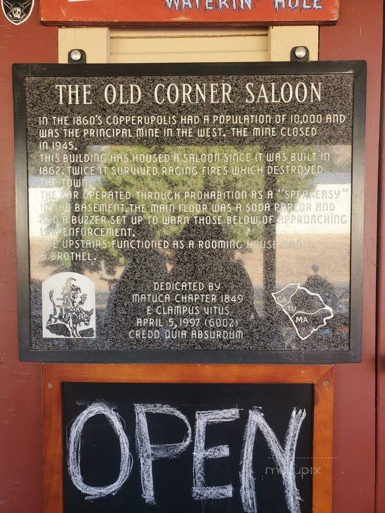 Old Corner Saloon - Copperopolis, CA menu_pic