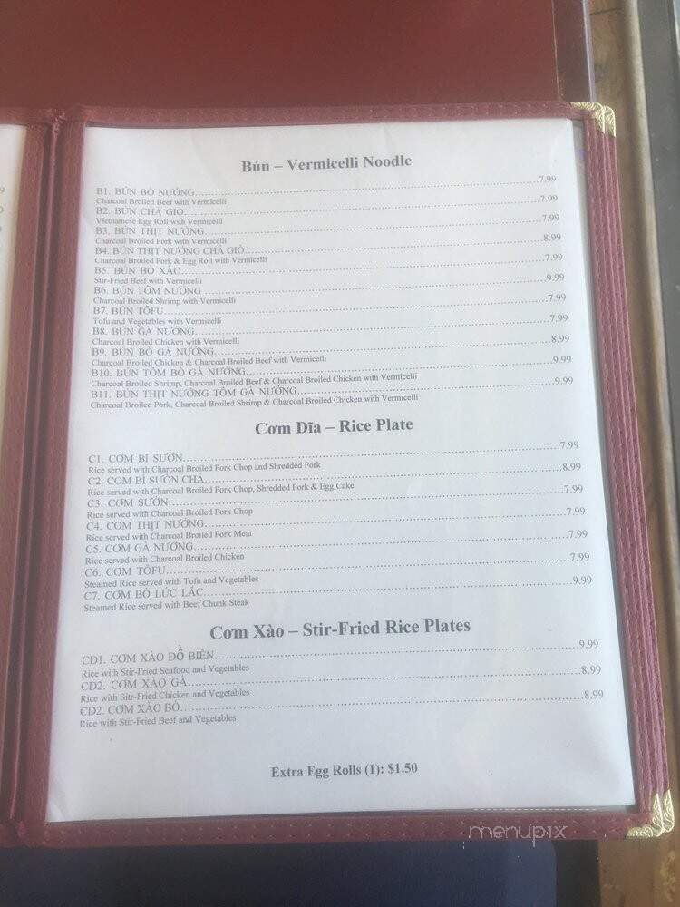 Pho 18 - Galveston, TX menu_pic