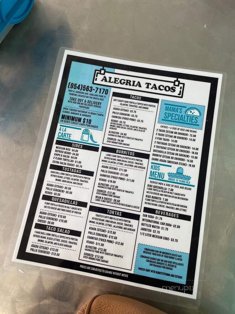 Alegria Tacos - Oakland Park, FL