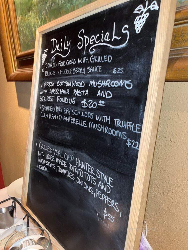 315 Restaurant & Wine Bar - Santa Fe, NM menu_pic