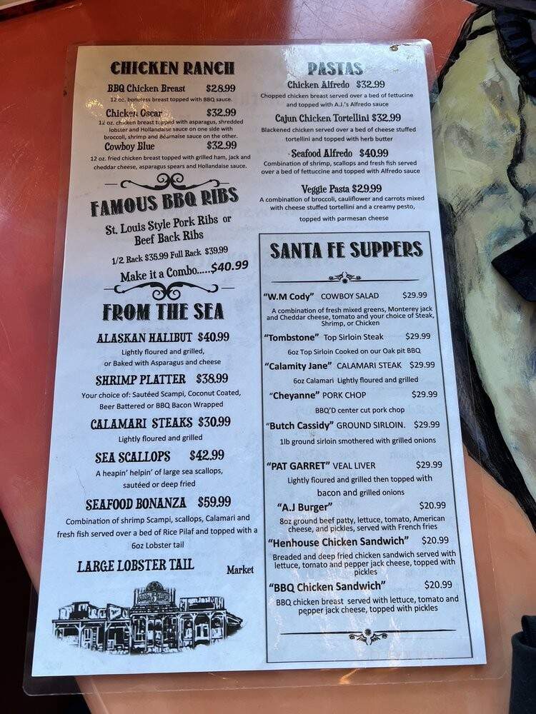 AJ Spurs - Grover Beach, CA menu_pic