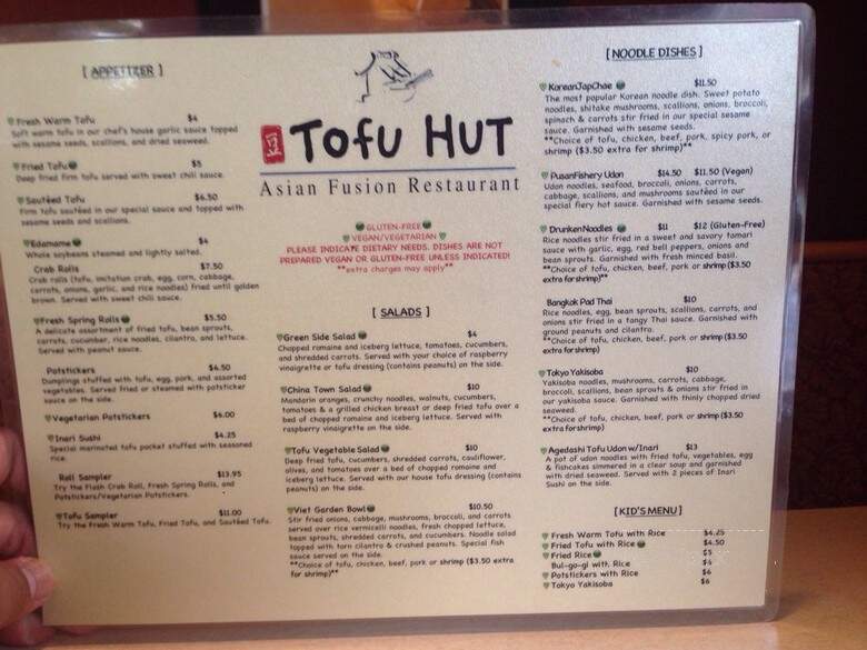 Tofu Hut - Lacey, WA