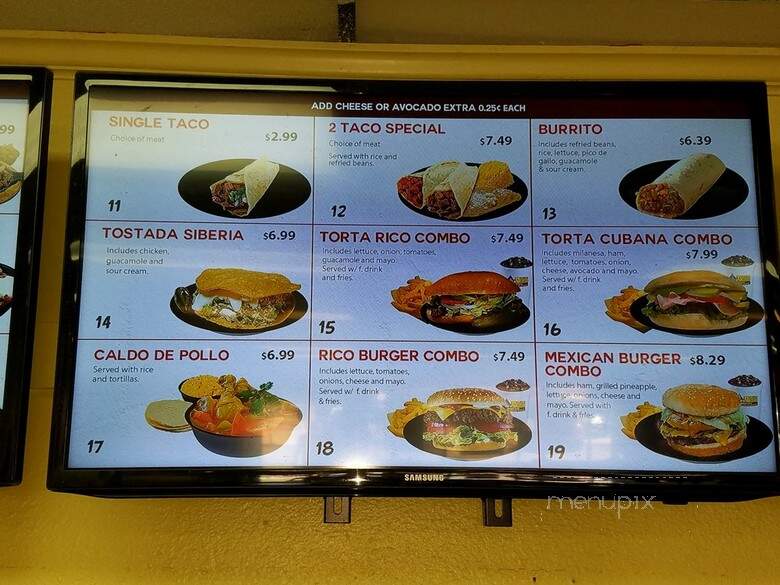 El Pollo Rico - Austin, TX menu_pic