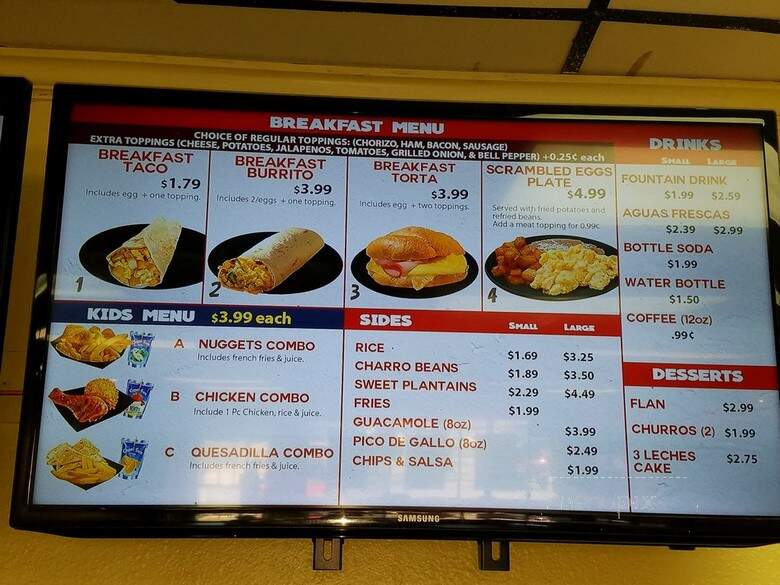 El Pollo Rico - Austin, TX menu_pic