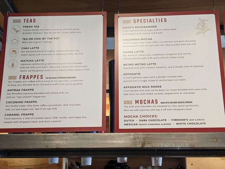 Late For The Train Coffee - Flagstaff, AZ menu_pic