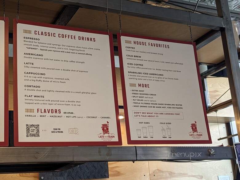 Late For The Train Coffee - Flagstaff, AZ menu_pic