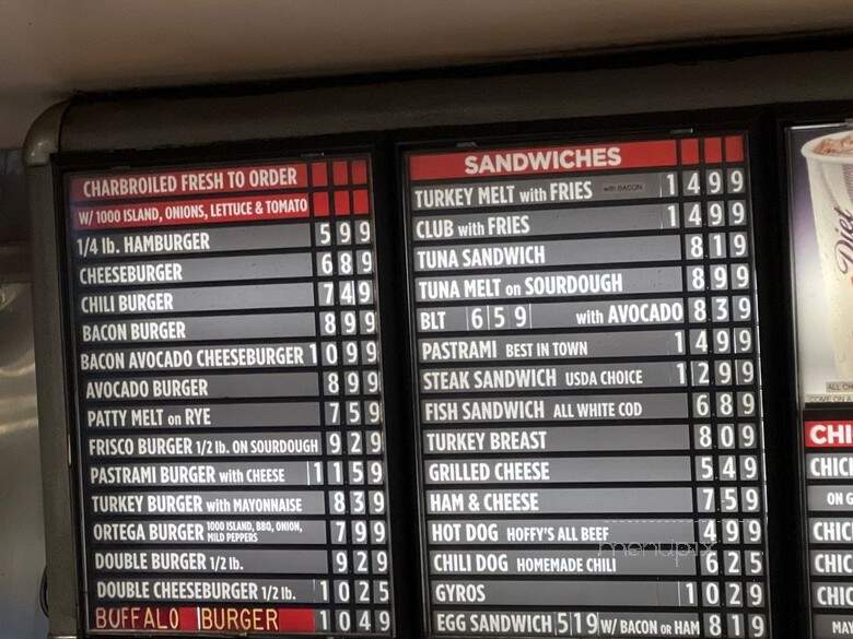 Astro Burger - West Hollywood, CA menu_pic