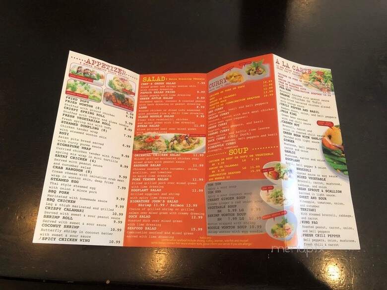 Joom Bangkok Cafe - Los Angeles, CA menu_pic