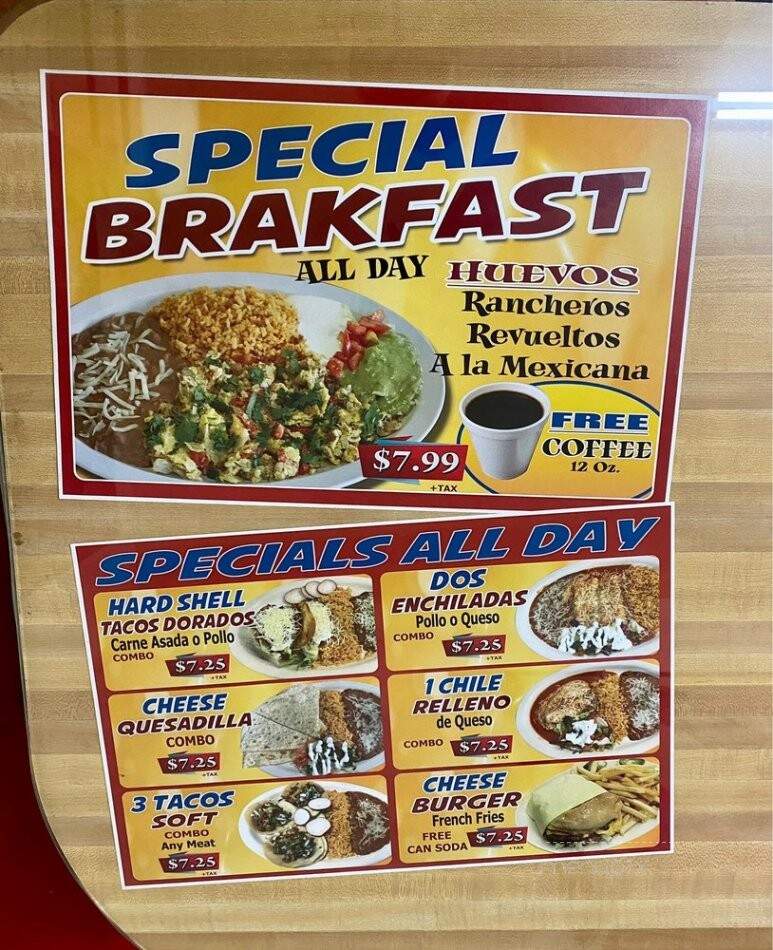 Los Primos - Pasadena, CA menu_pic