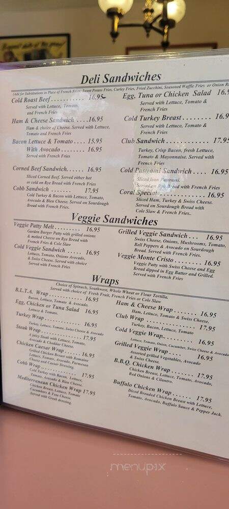 Coral Cafe - Burbank, CA menu_pic