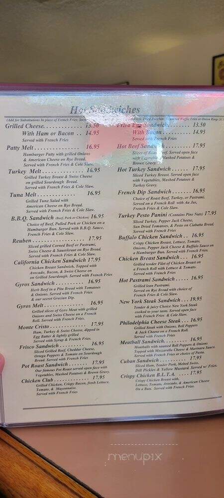 Coral Cafe - Burbank, CA menu_pic