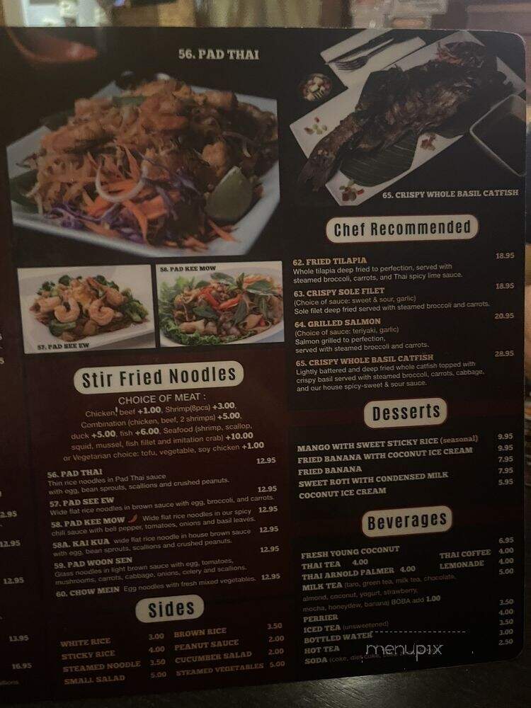 Exotic Thai - Burbank, CA menu_pic