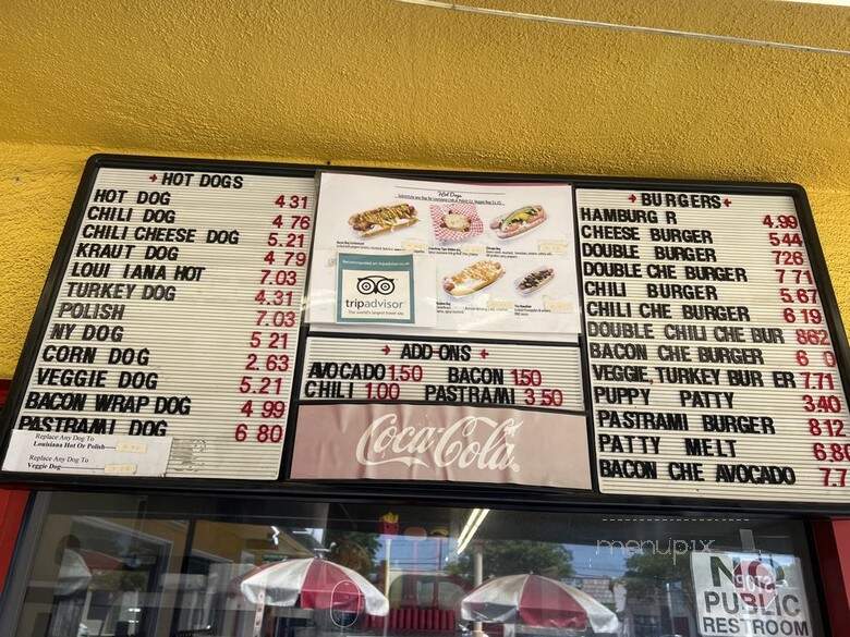 Larry's Chili Dog - Burbank, CA menu_pic