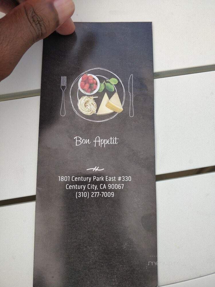 Bon Appetit - Los Angeles, CA menu_pic