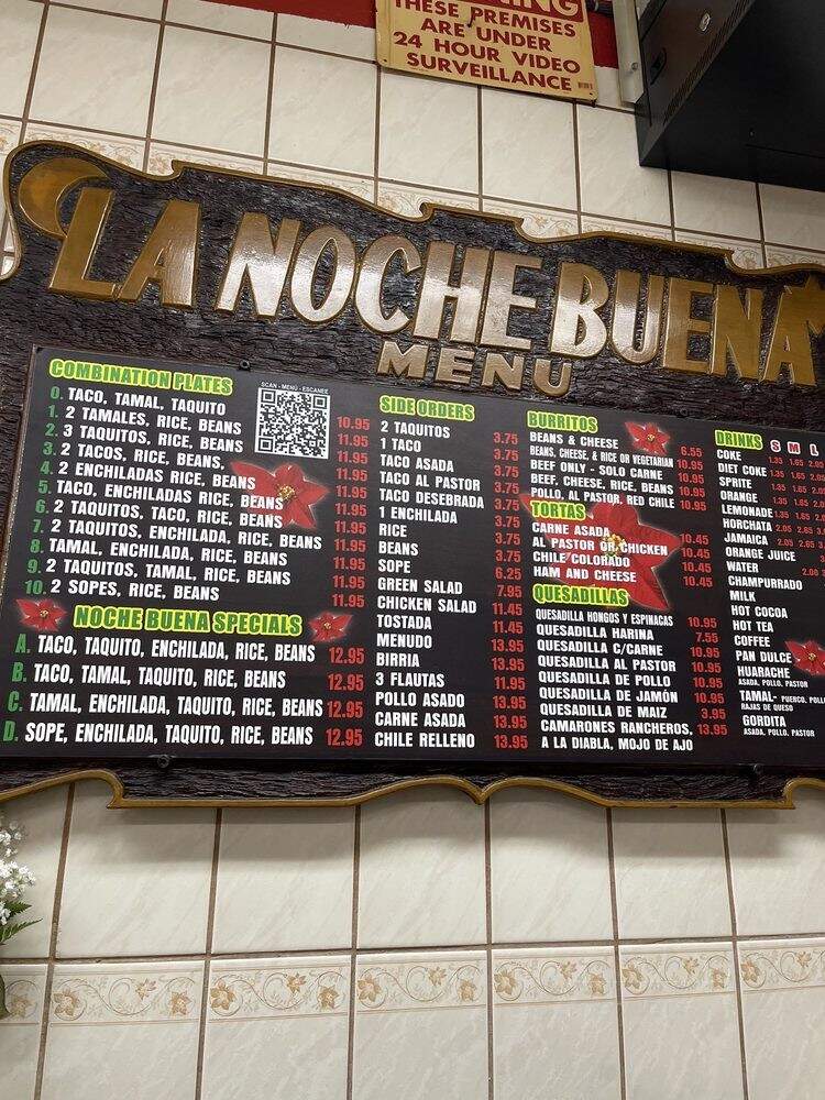 La Noche Buena - Los Angeles, CA menu_pic