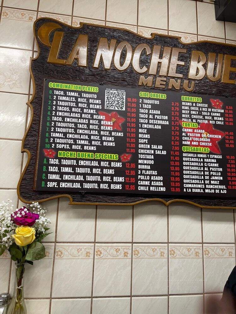 La Noche Buena - Los Angeles, CA menu_pic