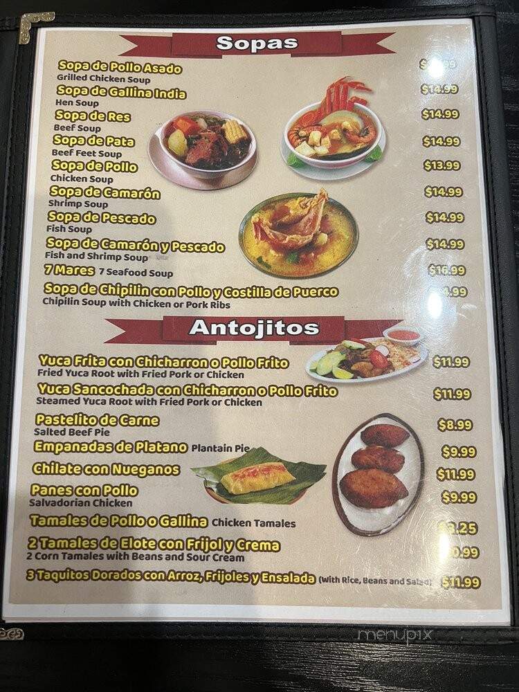La Teclena - Los Angeles, CA menu_pic
