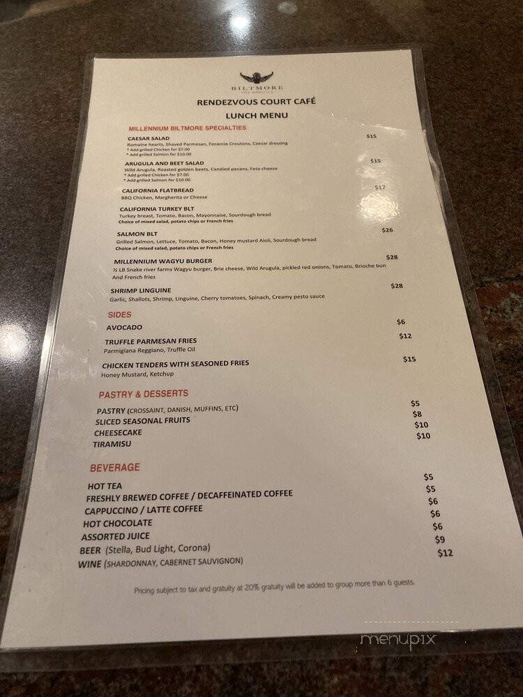Smeraldi's (Millennmium Biltmore Hotel) - Los Angeles, CA menu_pic