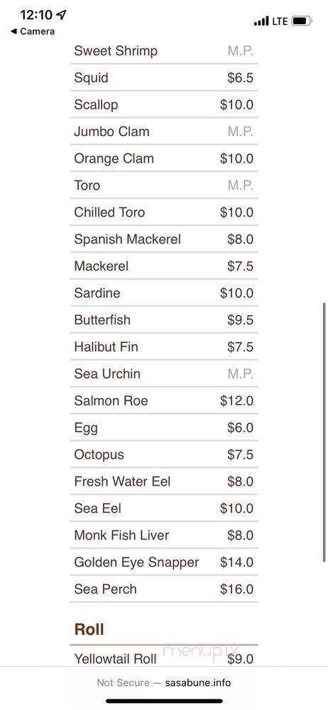 Sushi Tako - Glendale, CA menu_pic