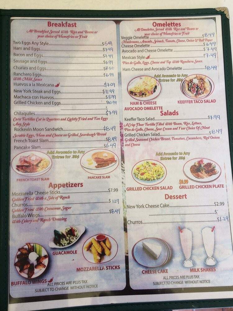 El Gallito Cafe - Los Angeles, CA menu_pic
