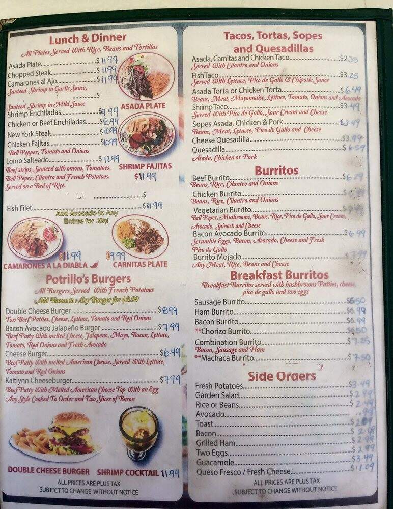 El Gallito Cafe - Los Angeles, CA menu_pic