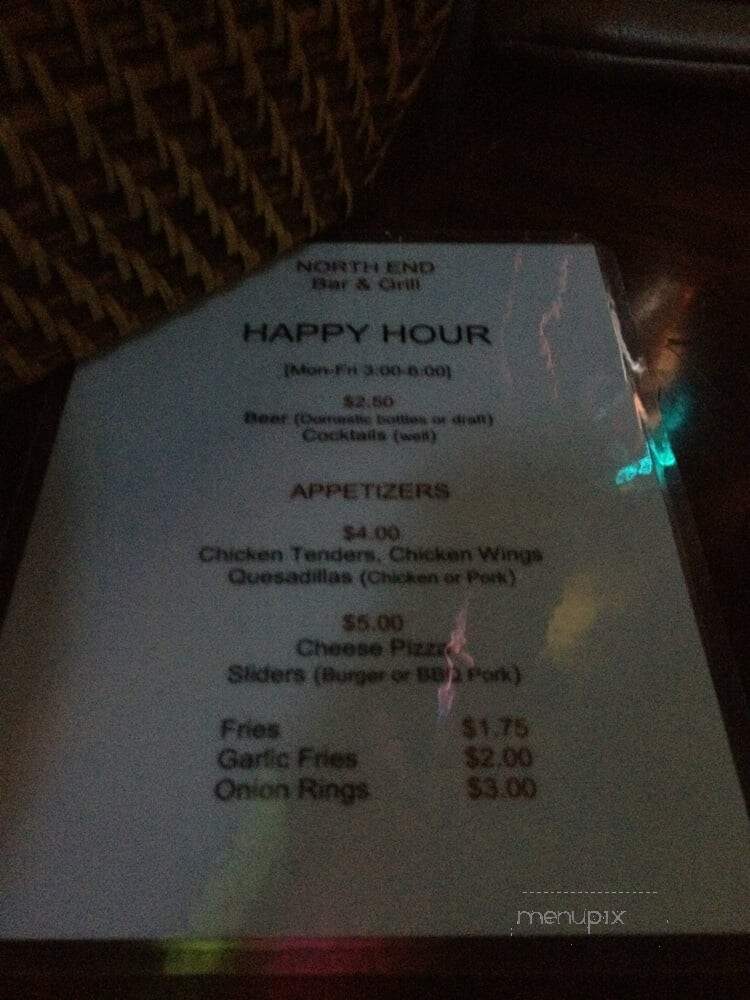 North End Bar & Grill - Hermosa Beach, CA menu_pic